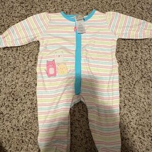Multi-coloured absorba baby sleepsuit